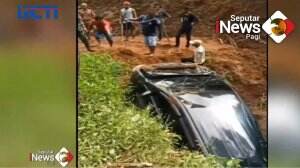 Mengantuk, Mobil Pemudik Terjun Ke Jurang