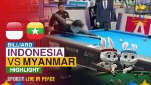 Highlight Billiard Sea Games Cambodia 2023 Indonesia Vs Myanmar