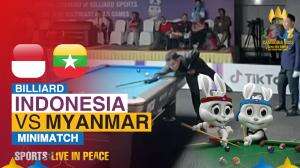 Minimatch Billiard Sea Games Cambodia 2023 Indonesia Vs Myanmar