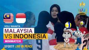 Minimatch Volleyball Women Sea Games Cambodia 2023 Malaysia Vs Indonesia