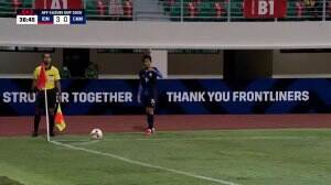 Kamboja Balas Gol Header
