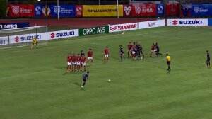 Tendangan Bebas Menjebol Gawang Indonesia