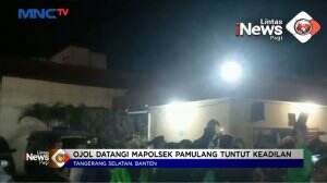 Ratusan Ojol Serbu Kantor Polisi