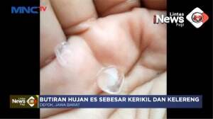 Hujan Es di Depok
