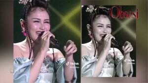 Apes! Ayu Terjatuh Saat Manggung
