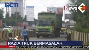 Razia Truk Pelanggar Kapasitas Angkut