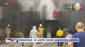 Kebakaran Di Lantai Dasar Apartemen Basura