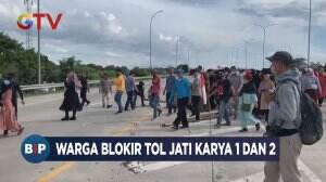 Warga Blokir Tol Jati Karya 1 dan 2