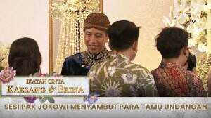 Sesi Pak Jokowi Menyambut Para Tamu Undangan