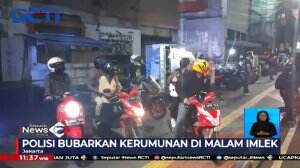 Polisi Bubarkan Kerumunan Di Malam Imlek
