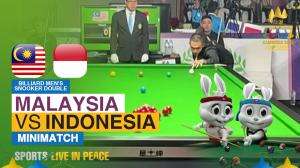 Minimatch Billiard Men's Snooker Doubles Sea Games Cambodia 2023 Indonesia Vs Malaysia