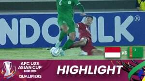 Highlight AFC U23 Asian Cup Qatar 2024 Qualifiers Turkmenistan Vs Indonesia