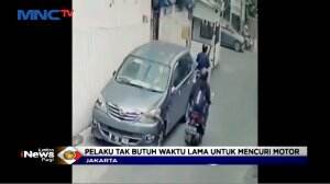 Aksi Curanmor Dalam Gang Terekam CCTV
