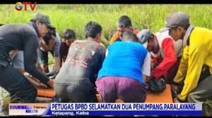 Paralayang Jatuh Sebabkan Dua Orang Luka