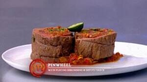 Pinwheel with Plecing Serundeng & Betutu Sauce Ala Nindy - MasterChef Season 7