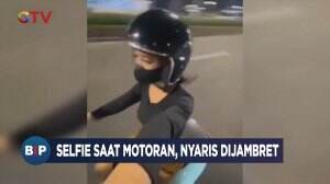 Selfie Saat Motoran, Nyaris Dijambret