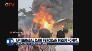Gudang BBM Terbakar