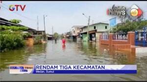 Banjir ROB di Pesisir Kota Medan