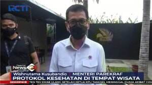 Menparekraf Tinjau Protokol Kesehatan CHSE Di Restoran