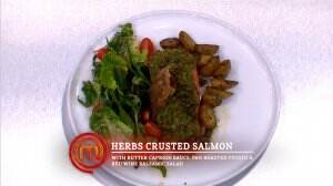 Herbs Crusted Salmon Ala Adit - MasterChef Season 7
