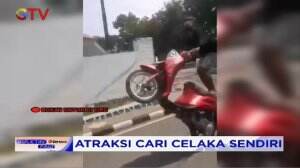 Aksi Kecelakaan Pengendara Sepeda Motor Yang Lakukan Freestyle Di Jalanan Viral Di Media Sosial
