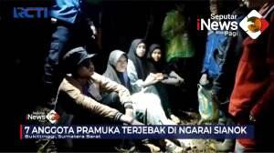 7 Anggota Pramuka Terjebak di Ngarai