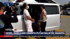 Nekat Mudik Menggunakan Mobil Ambulans