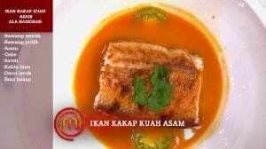Ikan Kakap Kuah Asam, Singaporean Chili Squid, Ikan Panggang Kuah Kuning dan Soup Seafood dari Tim Kuning - MasterChef Season 7