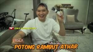 Ciki dan Rezky Potong Rambut Baby Athar