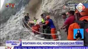 Wisatawan Asal Hongkong Dievakuasi Dari Tebing