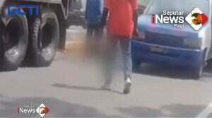 Kecelakaan Sepeda Motor Terseret Ke Kolong Truk