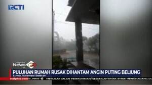 Puluhan Rumah Rusak Dihantam Angin Puting Beliung di Sulawesi Selatan
