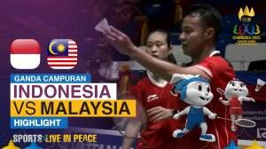 Highlight Badminton Ganda Campuran Sea Games Cambodia 2023 Indonesia Vs Malaysia