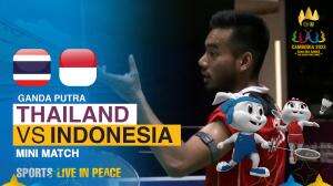 Minimatch Badminton Ganda Putra Sea Games Cambodia 2023 Thailand Vs Indonesia