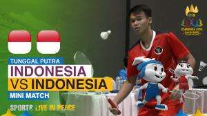Minimatch Badminton Tunggal Putra Sea Games Cambodia 2023 Indonesia Vs Indonesia
