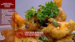 Chicken Karage With Sauted Vegetable Mushroom Ala Isman - MasterChef Season 7