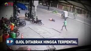 Ojol Ditabrak Hingga Terpental