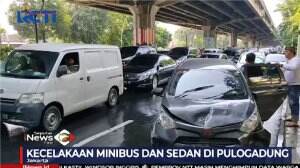 Kecelakaan Mini Bus Dan Sedan Di Pulogadung