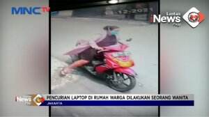 Aksi Pencurian Laptop Terekam Kamera CCTV