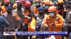 5 Korban Tanah Longsor Di Kabupaten Nganjuk Berhasil Di Temukan