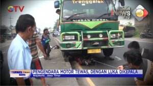 Pengendara Motor Tewas Terlindas Truk