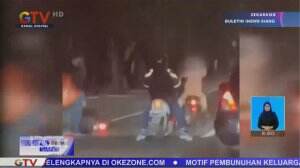 Pemotor Diserang Senjata Tajam