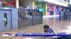 Ratusan Keluarga Terdampak Banjir Kali Sunter