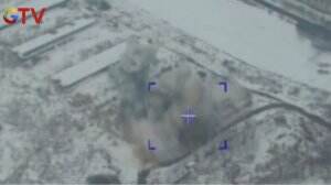 Rudal Rusia Menghancurkan Gudang Militer Ukraina