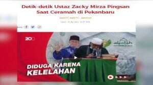 Ustad Zacky Mirza Pingsan Saat Berdakwah