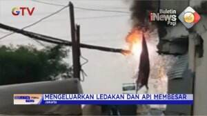 Kabel PLN Terbakar