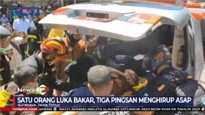 Ruko Terbakar Di Jalan Genteng Besar Surabaya