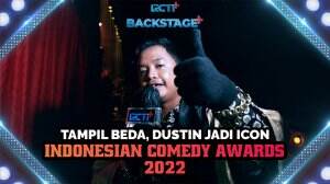 Tampil Beda, Dustin Jadi Icon Indonesian Comedy Awards 2022