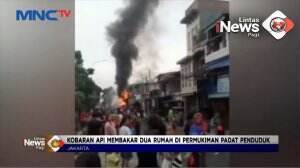 Dua Rumah Di Kemayoran Ludes Terbakar