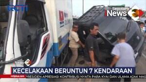 Kecelakaan Beruntun 7 Kendaraan di Jakarta Utara